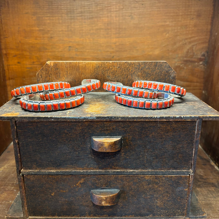 Coral Square Stacker Cuff (Medium)