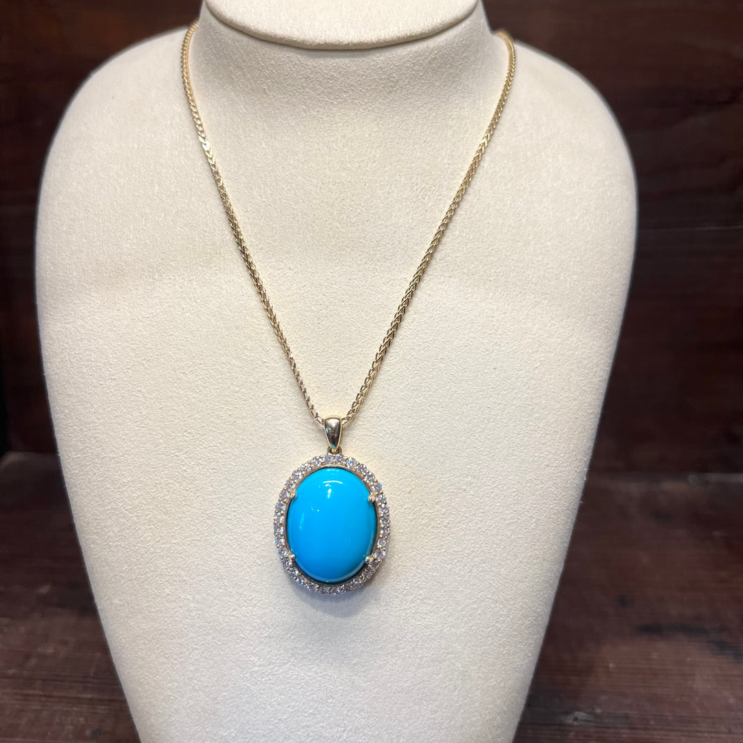 14K Gold Sleeping Beauty Diamond Necklace