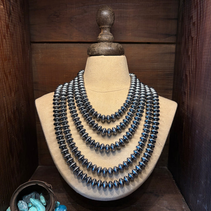 13mm Round Rondelle Navajo Pearls