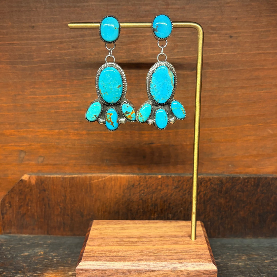 Blue Swing Earrings