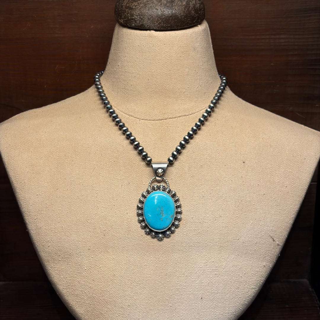 Blue Medallion Pendant