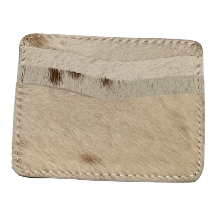 Natural Cowhide Credit Card Wallet