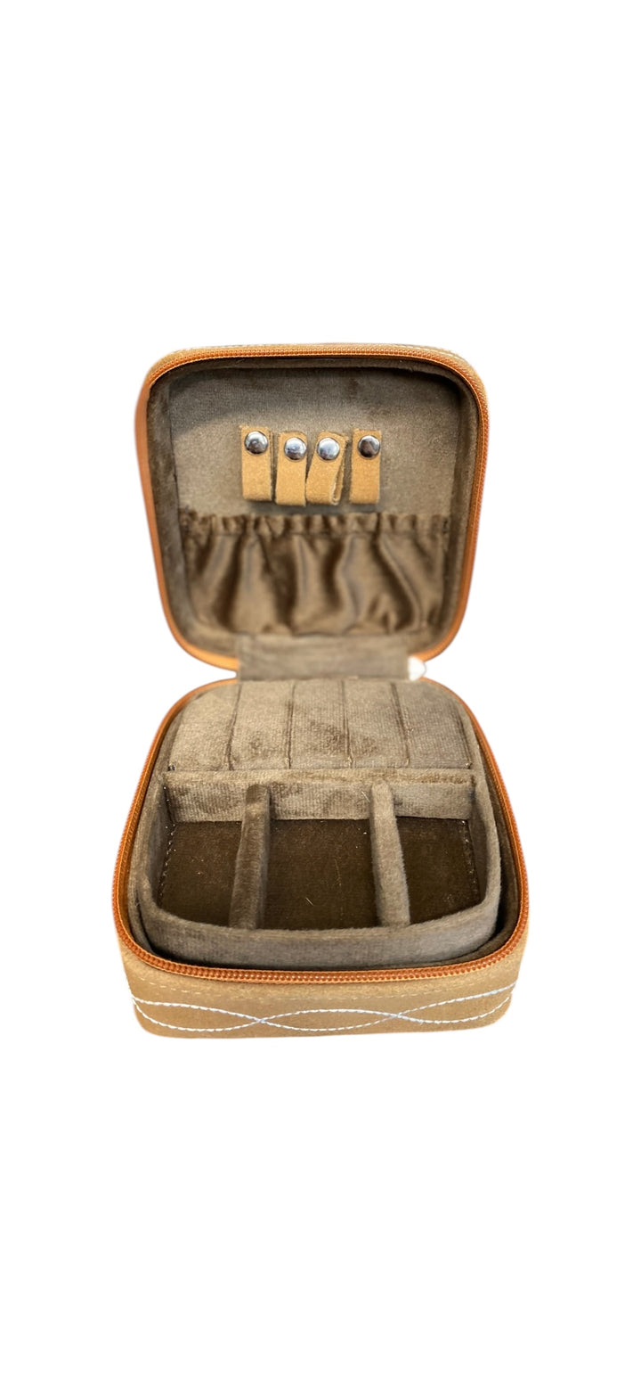 BootStitch Suede Leather Jewelry Box 