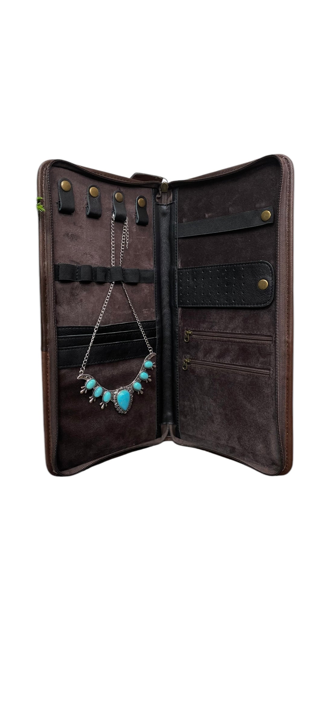 Exotic and Tooled Leather Jewelry Wallet