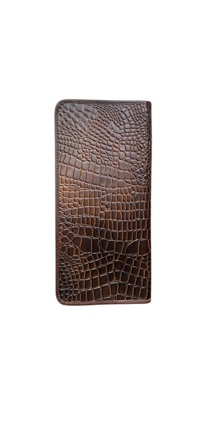 Exotic and Tooled Leather Jewelry Wallet