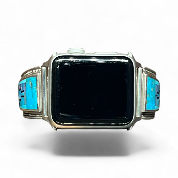 Stardust Inlaid Leather Watch Band