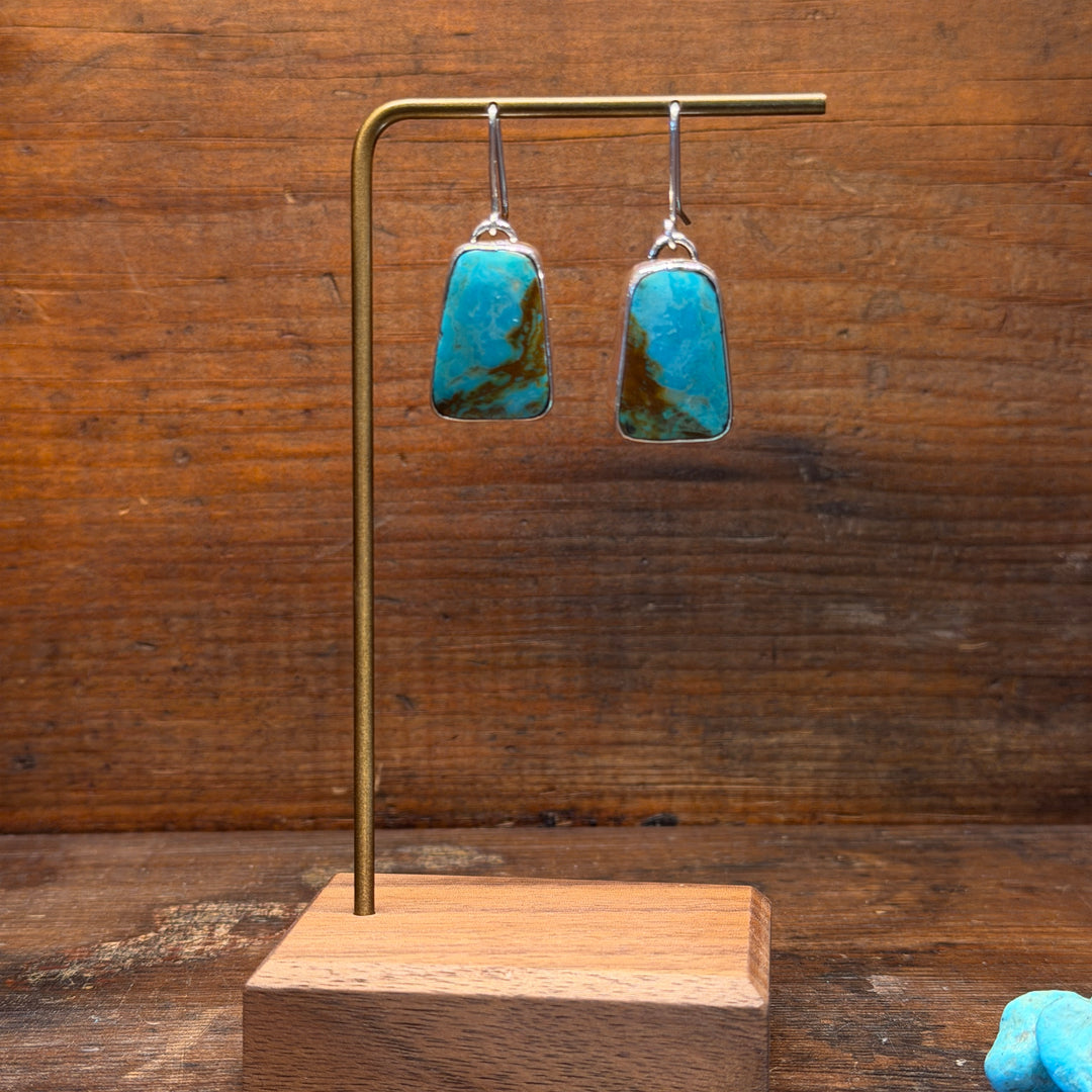 Turquoise Slab Earrings