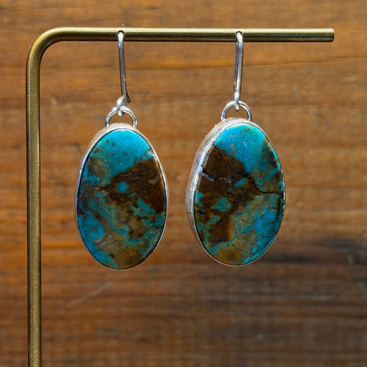 Turquoise Slab Earrings