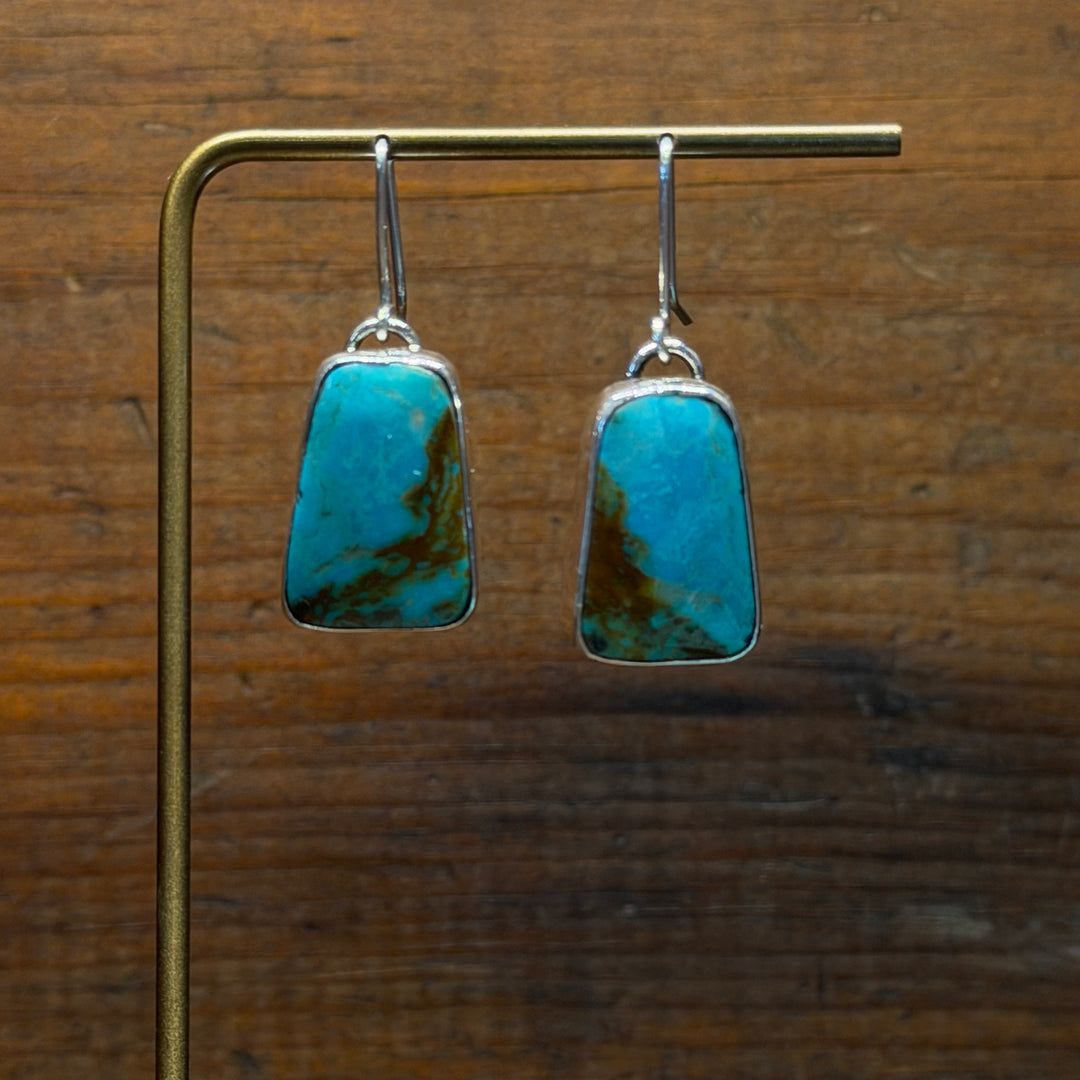 Turquoise Slab Earrings