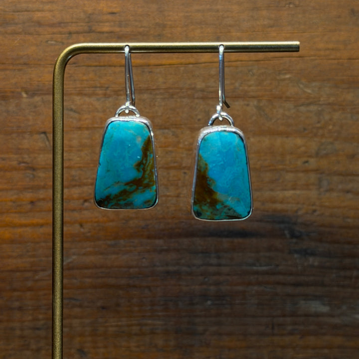 Turquoise Slab Earrings