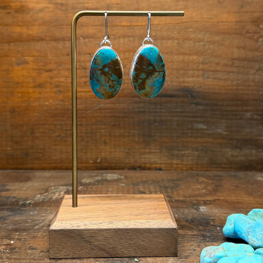 Turquoise Slab Earrings