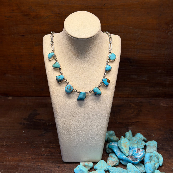 Kingman Turquoise Stone Necklace