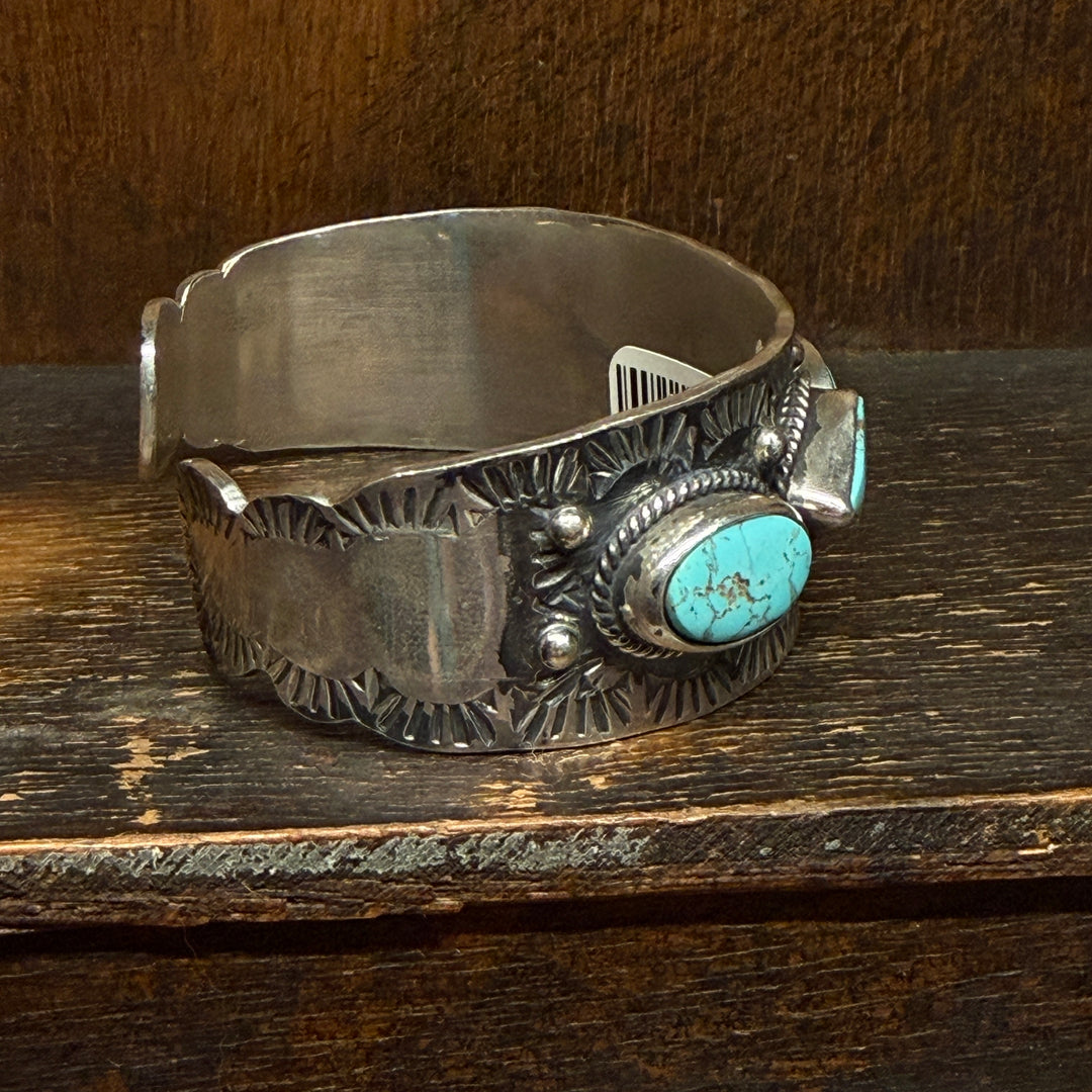 5 Stone Turquoise Cuff