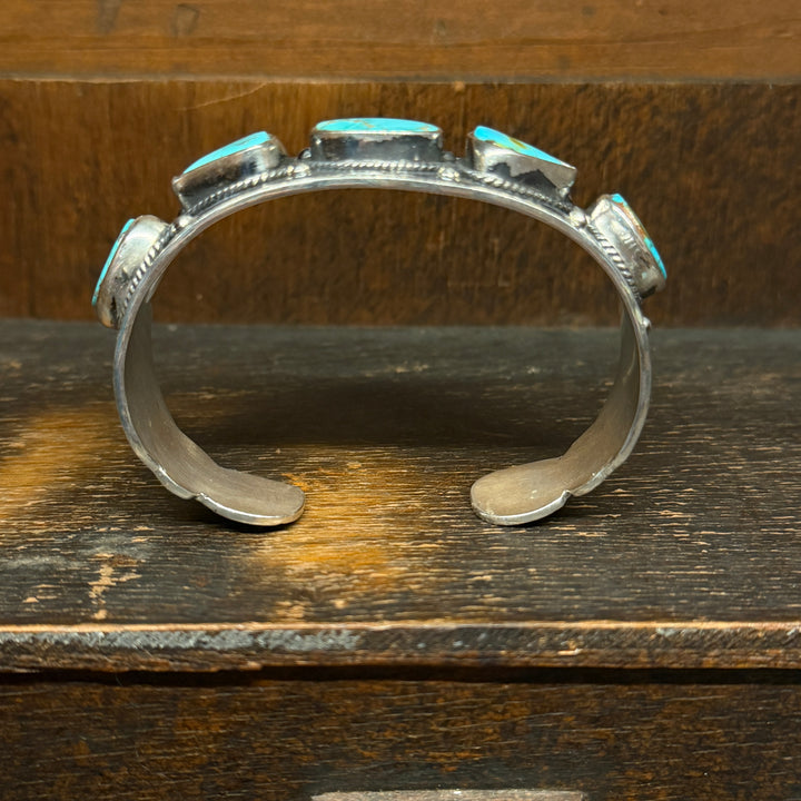 5 Stone Turquoise Cuff