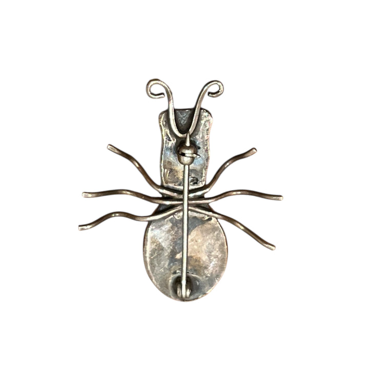Vintage Navajo Turquoise Beetle Pin