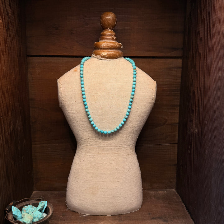 6mm Turquoise Bead Necklace