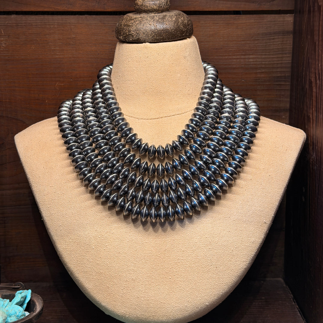 12mm Saucer Navajo Pearls