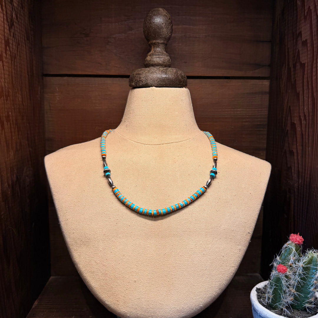 Turquoise Flame Necklace