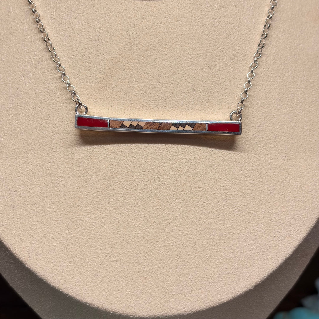 Inlay Bar Necklaces