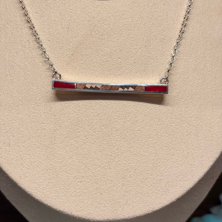 Inlay Bar Necklaces