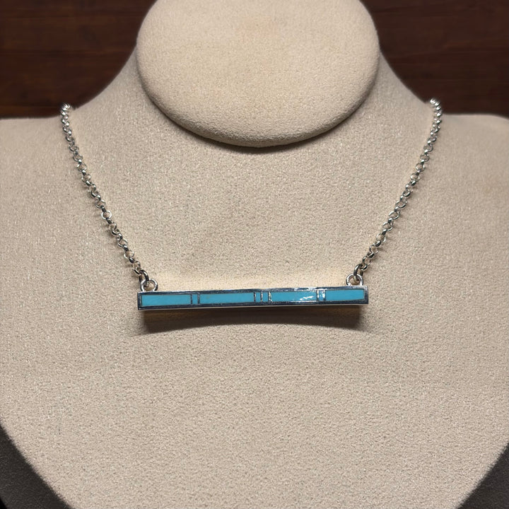 Inlay Bar Necklaces