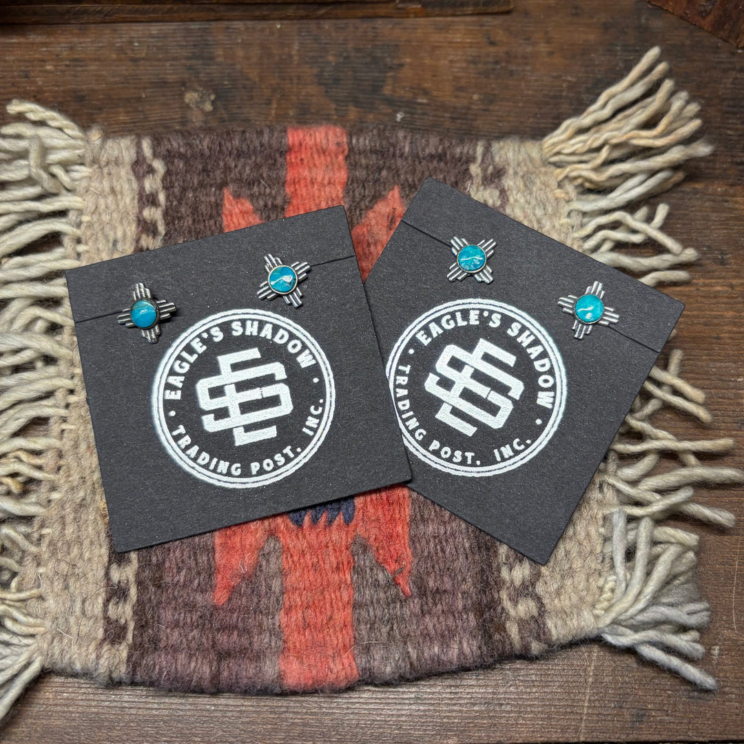 Zia Sun Turquoise Studs
