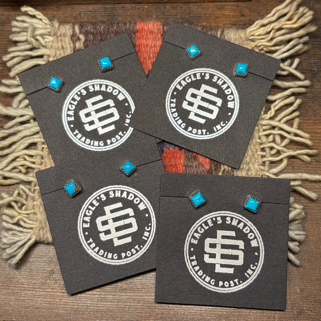 Blue Mosaic Studs