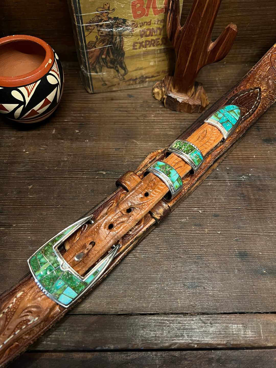 Sonoran Turquoise Inlay Ranger Buckle