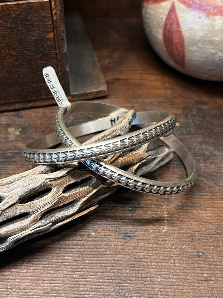 Sterling Silver Stamped Bangles