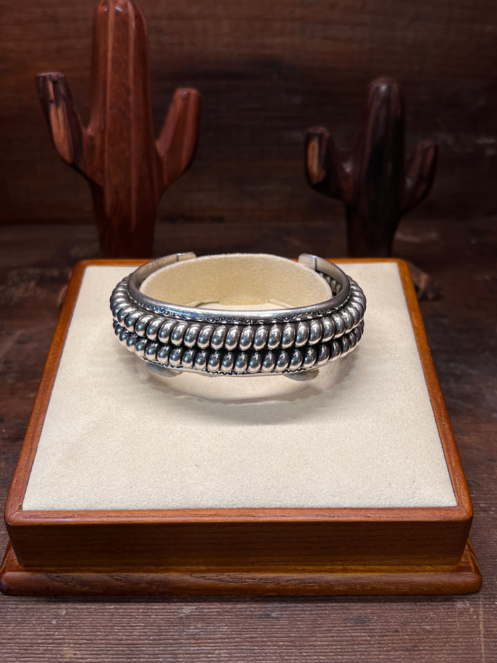 Sterling Silver Double Coil Cuff