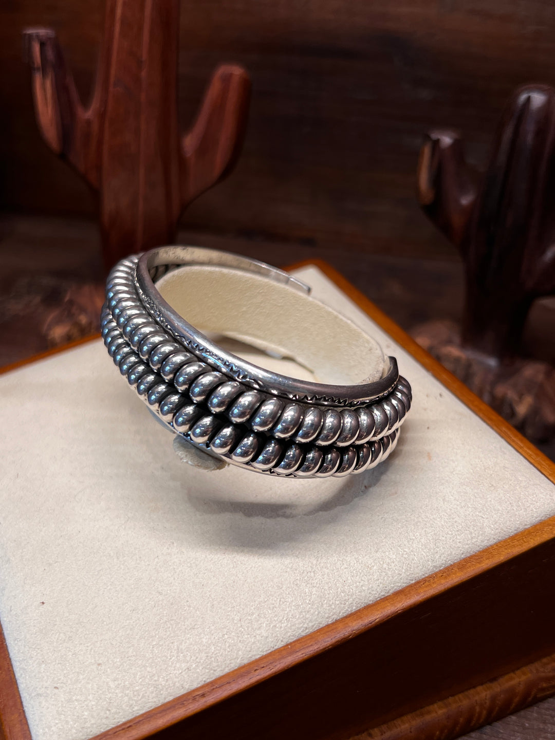 Sterling Silver Double Coil Cuff