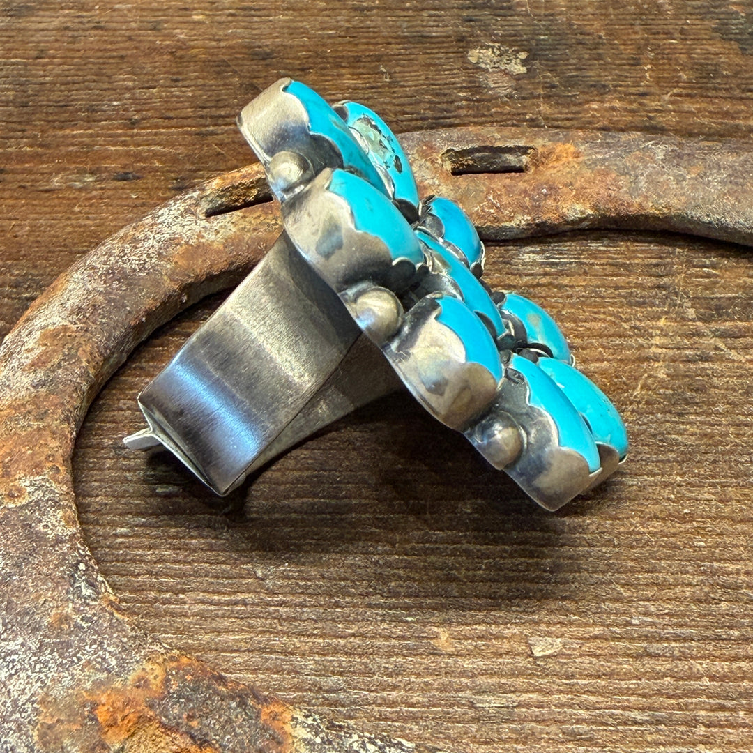 Turquoise Cluster Ring
