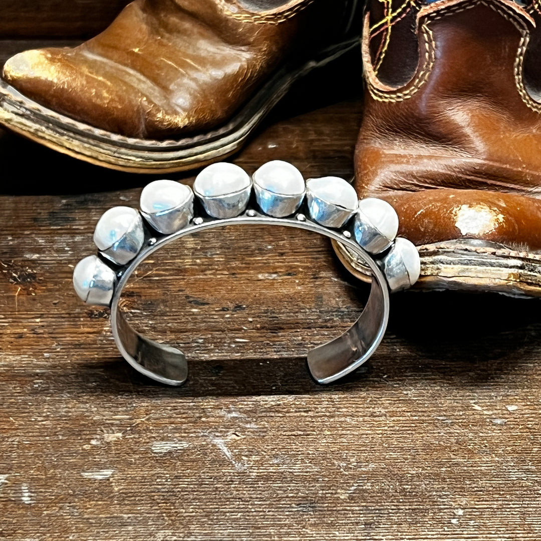 Fresh Water Pearl Stacker Cuff (Medium)