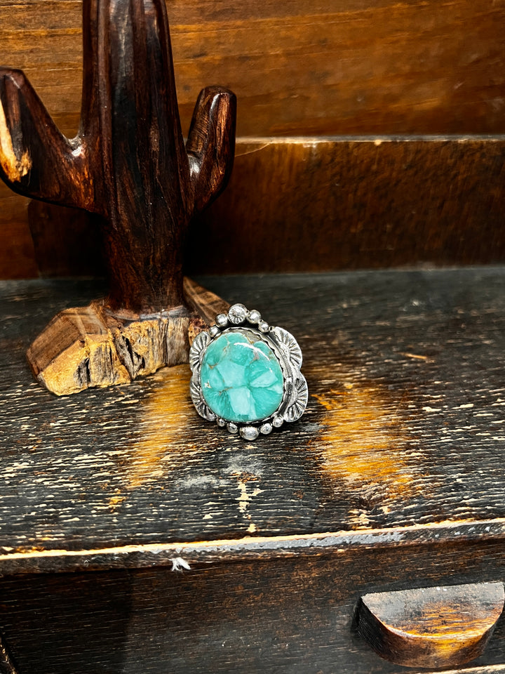 Crescent Valley Turquoise Adjustable Ring