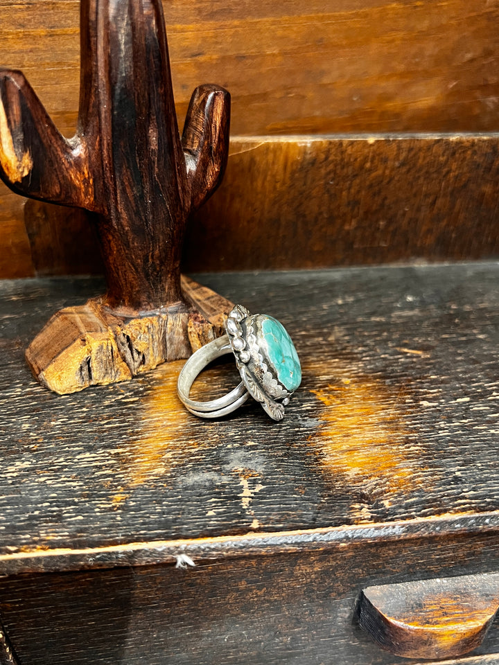 Crescent Valley Turquoise Adjustable Ring