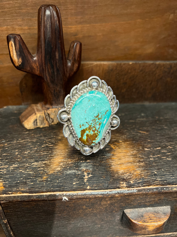 Cresent Valley Turquoise Adjustable Ring