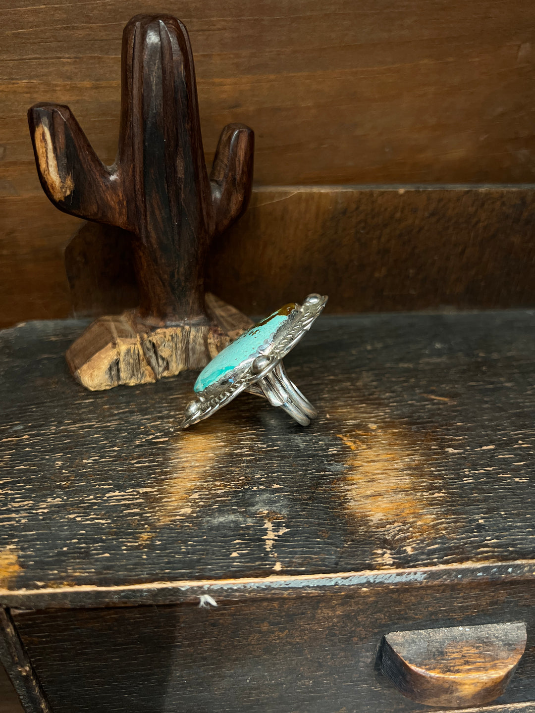 Cresent Valley Turquoise Adjustable Ring