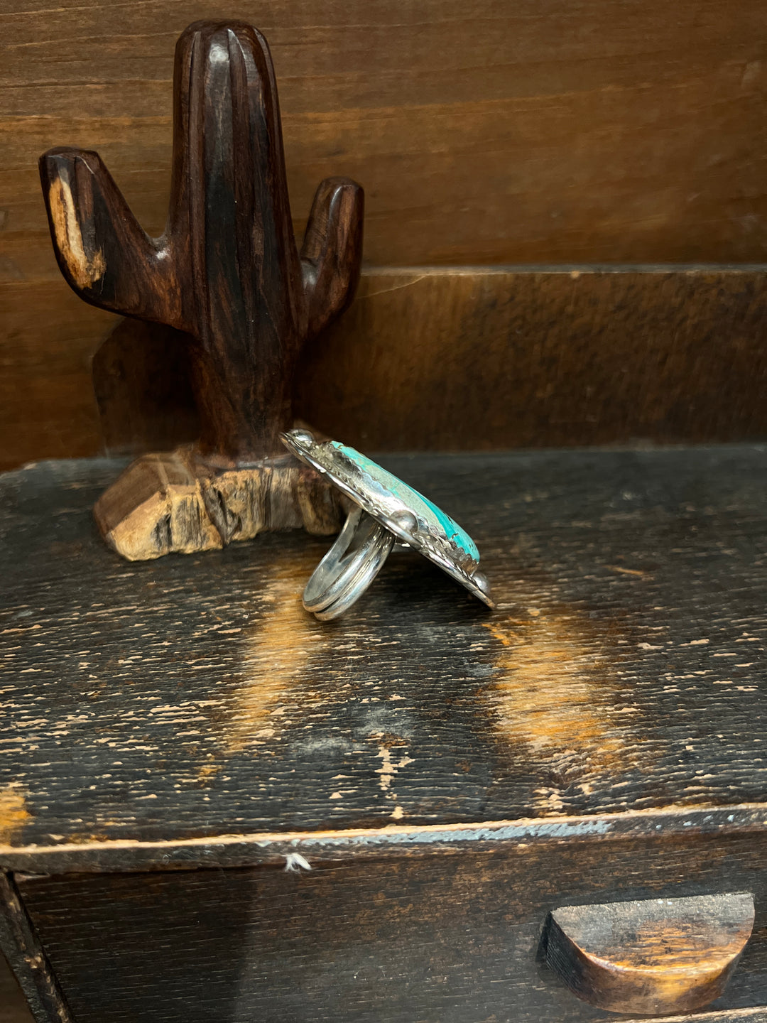 Cresent Valley Turquoise Adjustable Ring