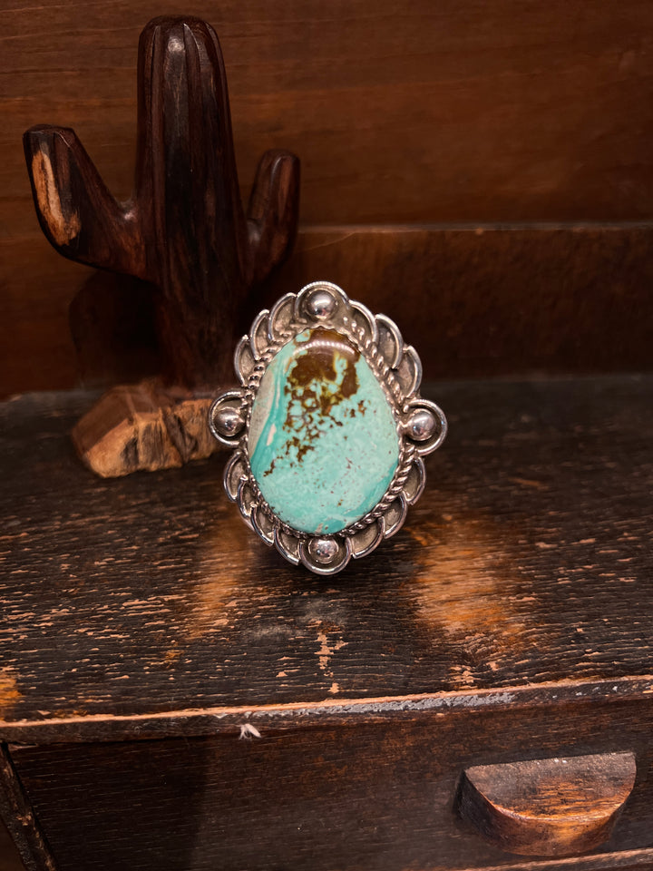 Cresent Valley Turquoise Adjustable Ring