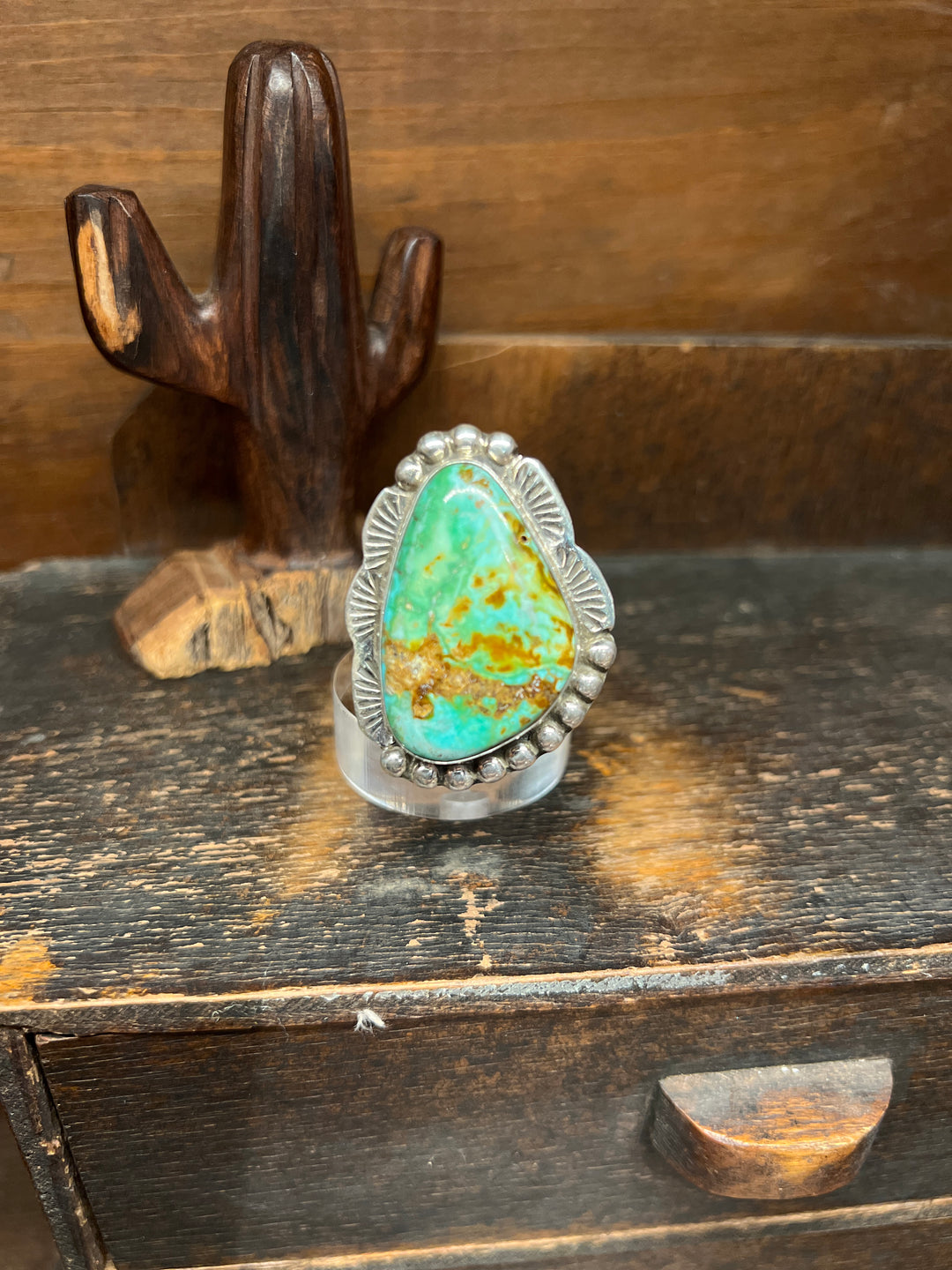 Mantis Turquoise Adjustable Ring