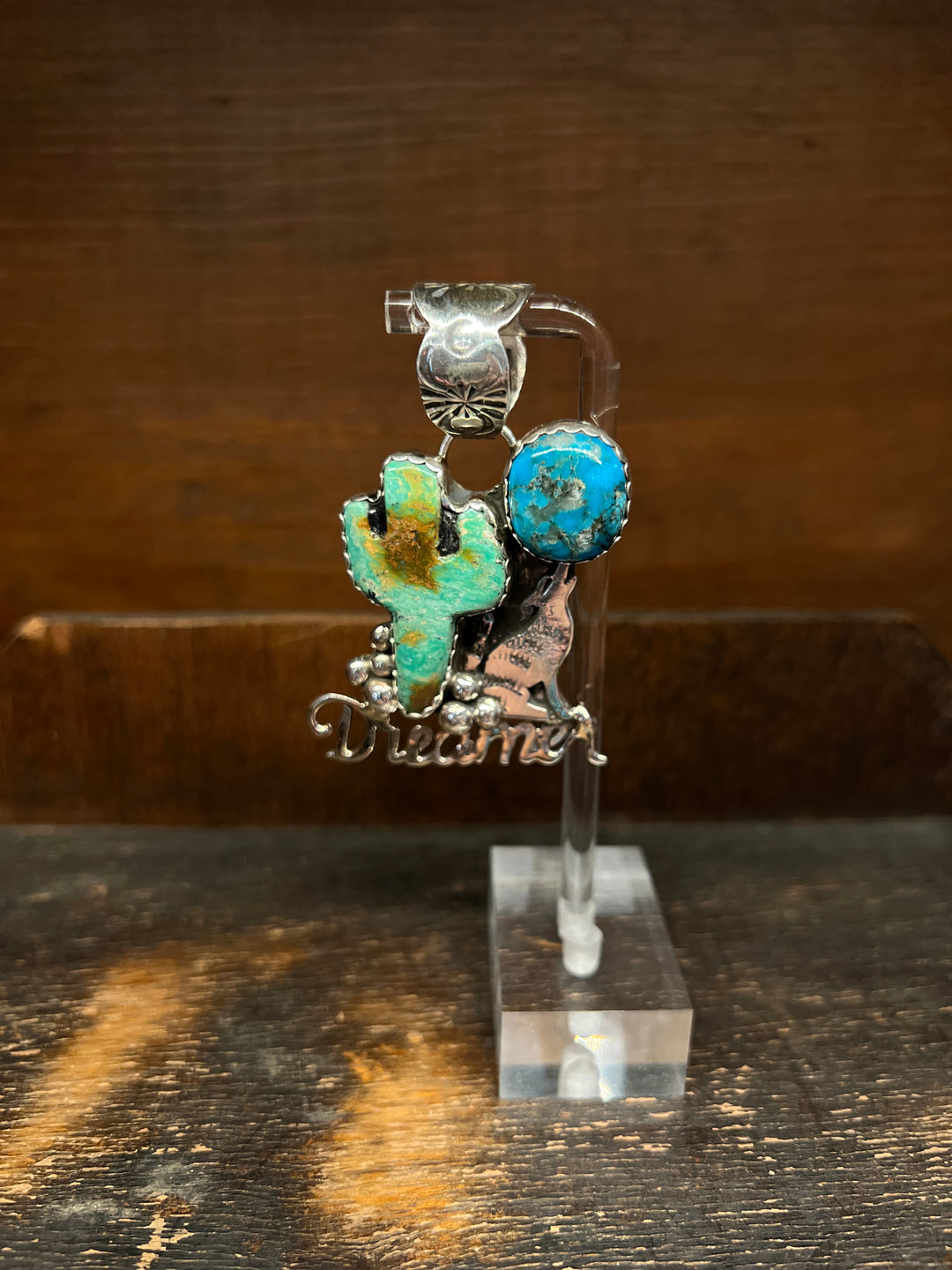 Mantis and Morenci Turquoise Dreamer Pendant