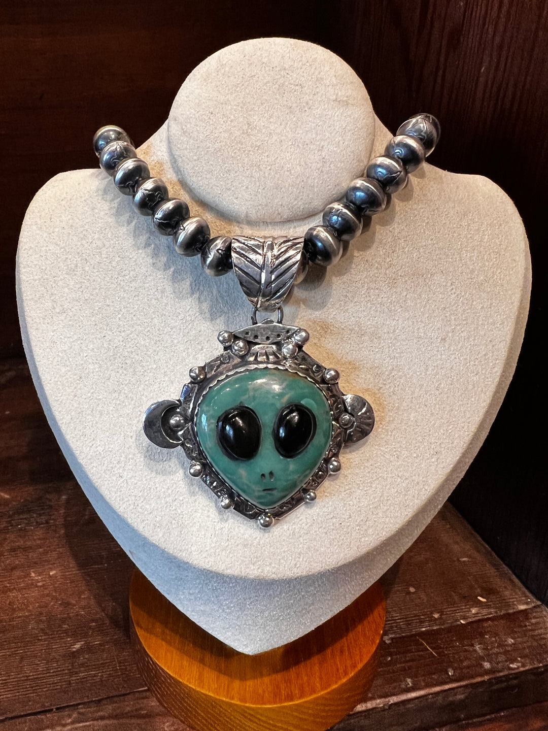 Sonoran Turquoise Alien Pendant