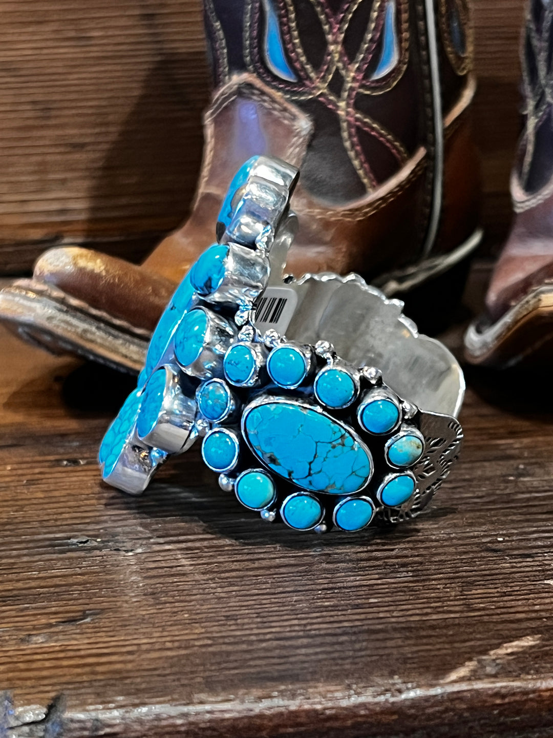 Royston Turquoise 3 Cluster Cuff