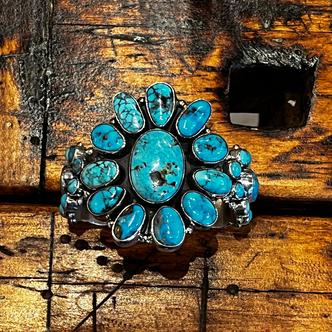 Royston Turquoise 3 Cluster Cuff