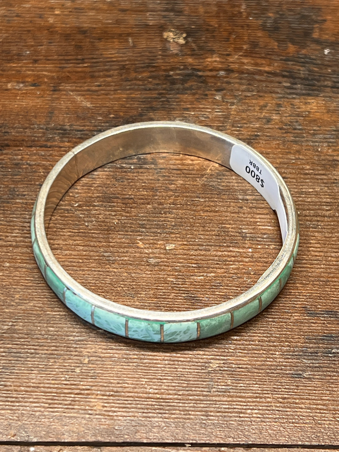 Mountain Turquoise Inlay Square (Small) Bangle