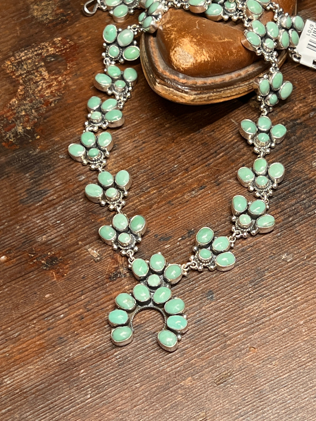 Green Turquoise Mini Squash Necklace