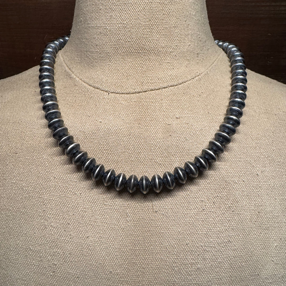 10mm Stamped Navajo Pearls