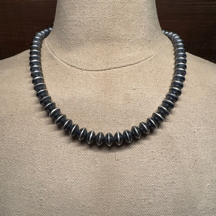 10mm Stamped Navajo Pearls