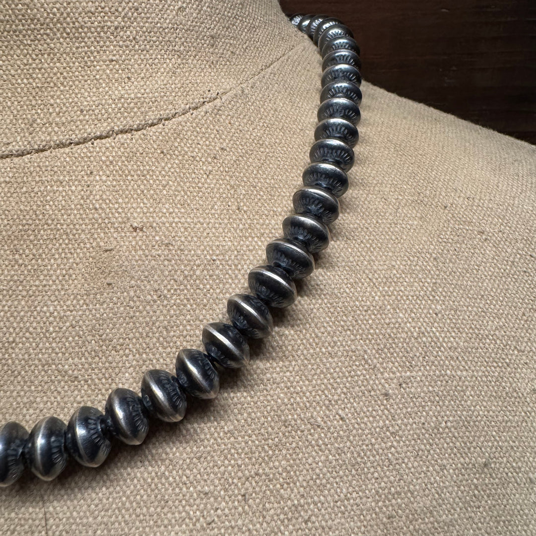 10mm Stamped Navajo Pearls