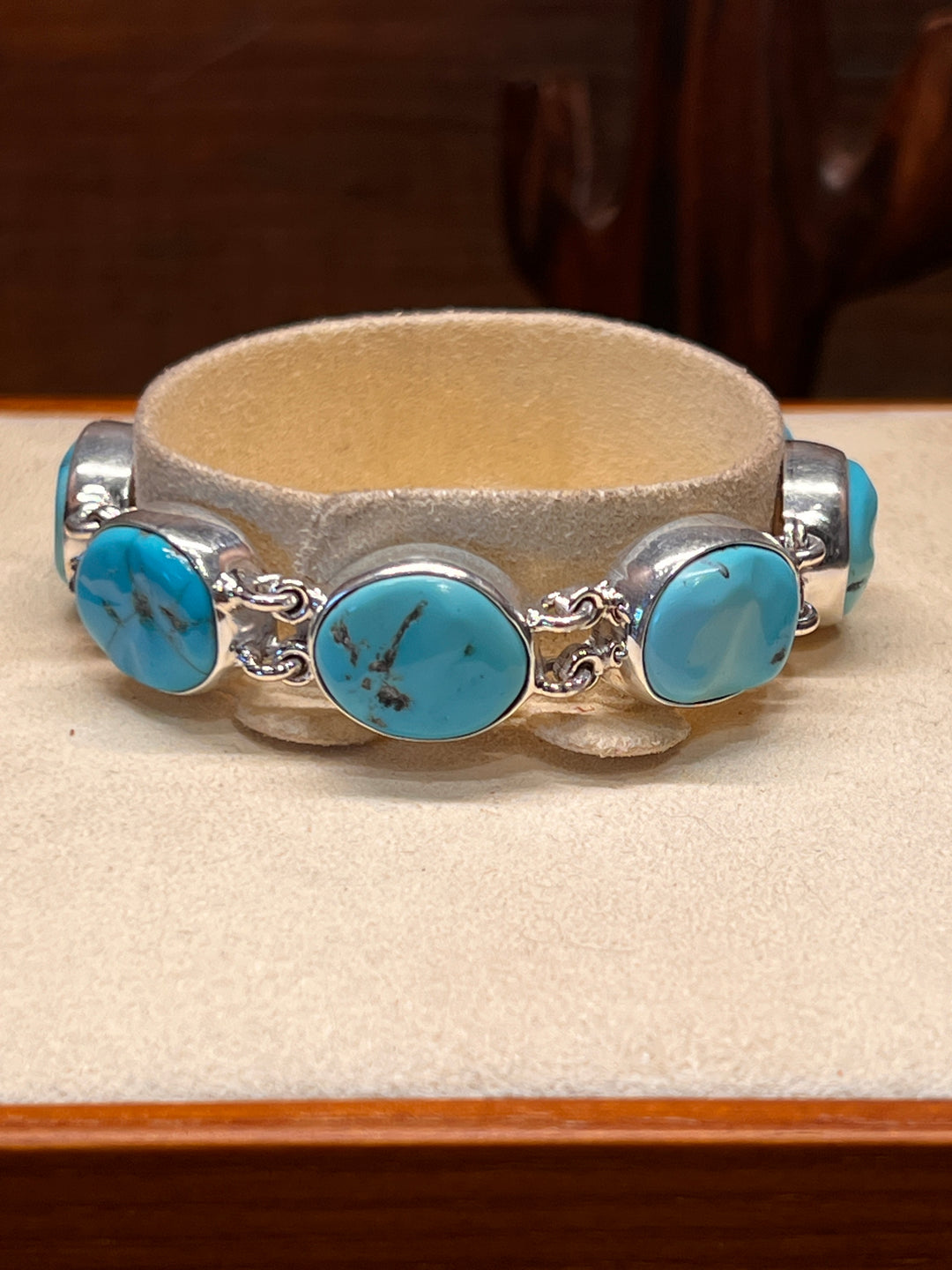 Kingman Turquoise Link Bracelet